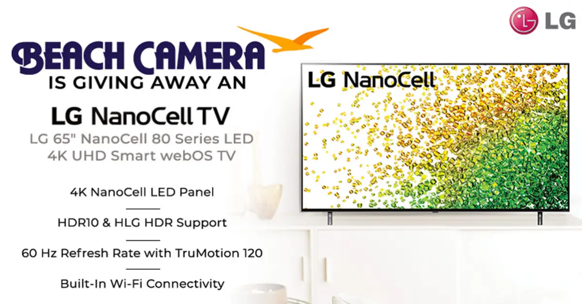 Beach Camera LG NanoCell TV Giveaway