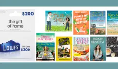 Debbie Macomber Lowes Gift Card Giveaway