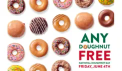 FREE Krispy Kreme Doughnut On June 4th
