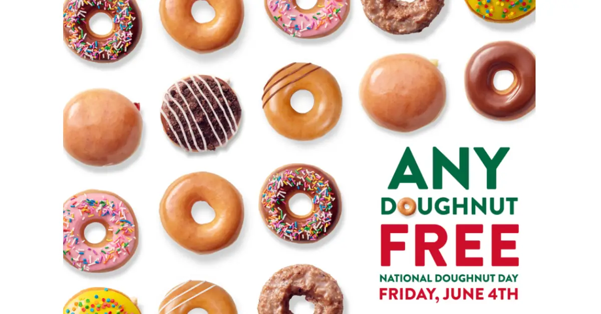 FREE Krispy Kreme Doughnut On June 4th