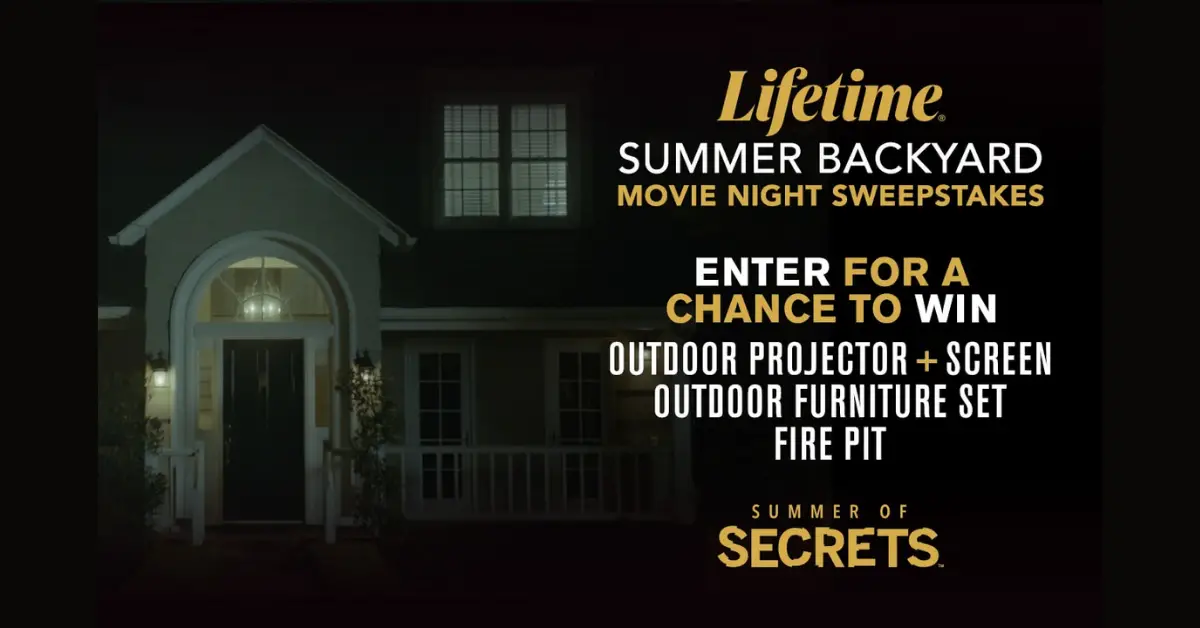 Lifetime Summer Backyard Movie Night Sweepstakes