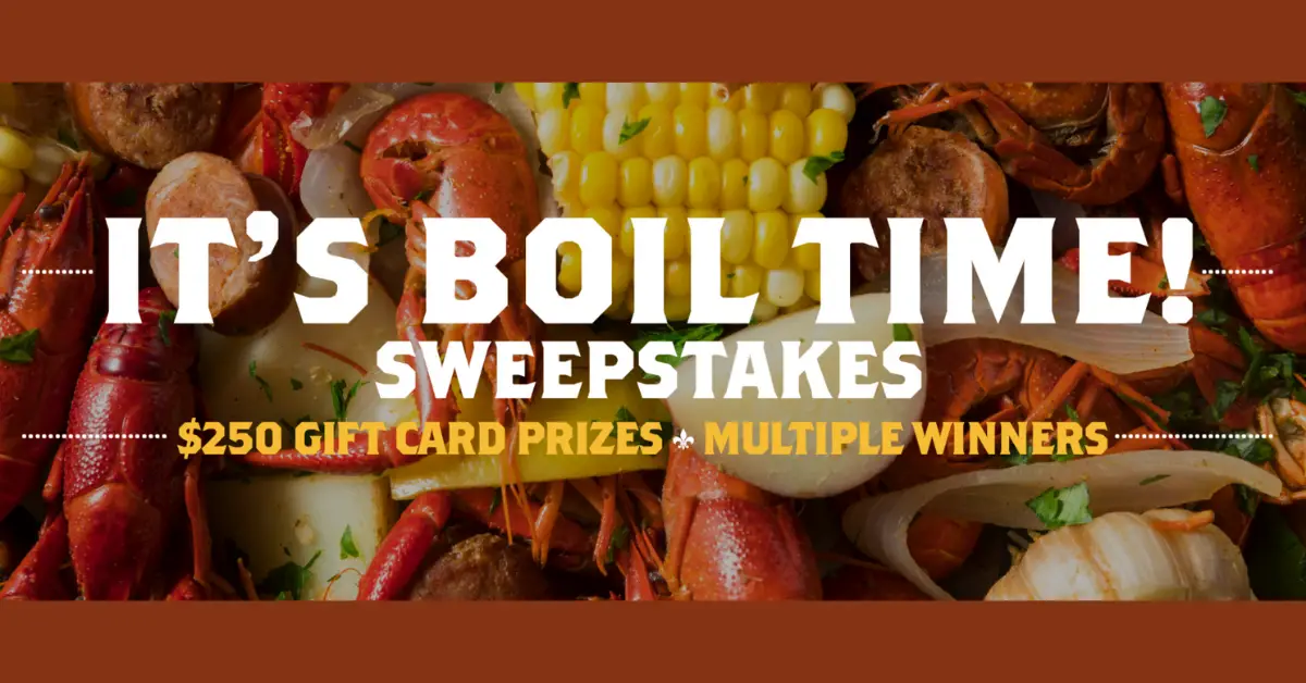 Zatarains Its Boil Time Sweepstakes