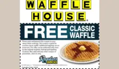 FREE Waffle With Topping At Waffle House