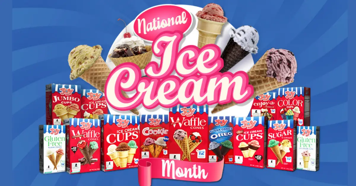 Joy Cone National Ice Cream Month Giveaway