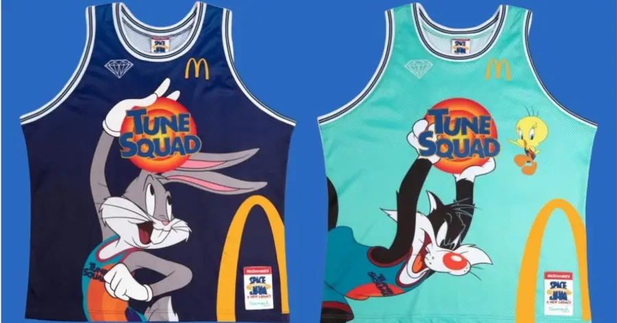 mcdonalds space jam shirt