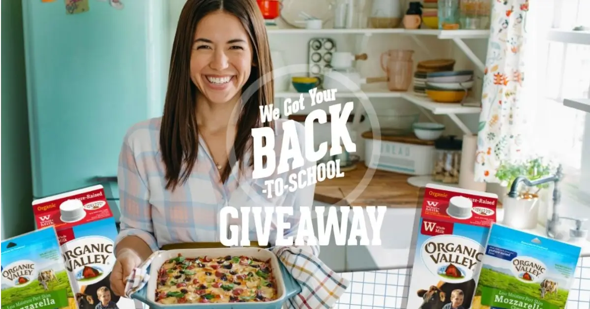 Organic Valley We Got Your Back To School Sweepstakes