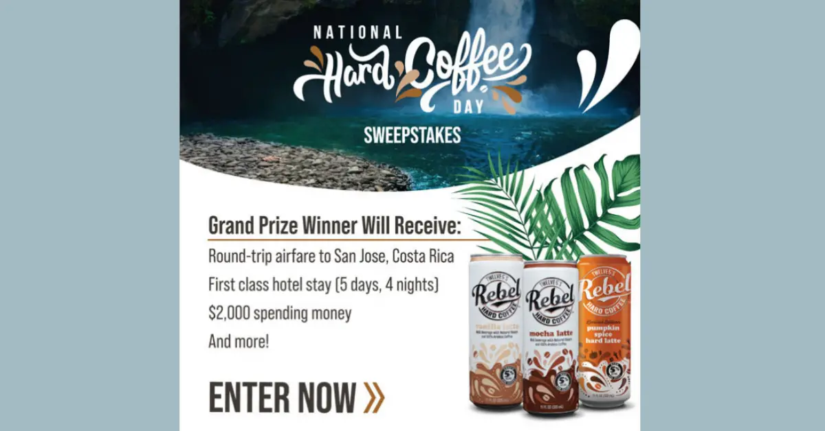 Rebel National Hard Coffee Day Sweepstakes