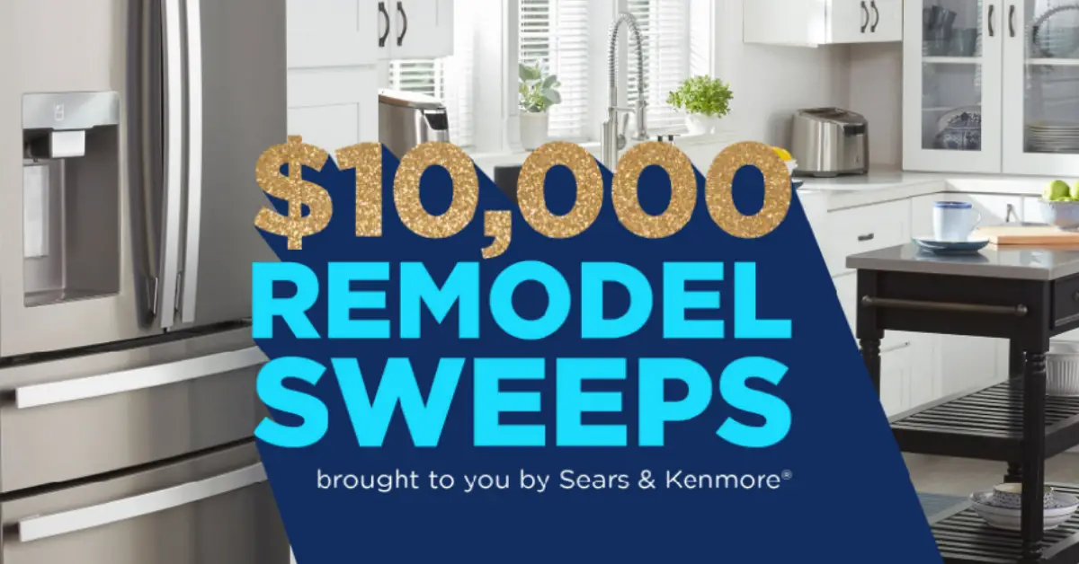 Sears $10K Remodel Sweepstakes and Instant Win Game