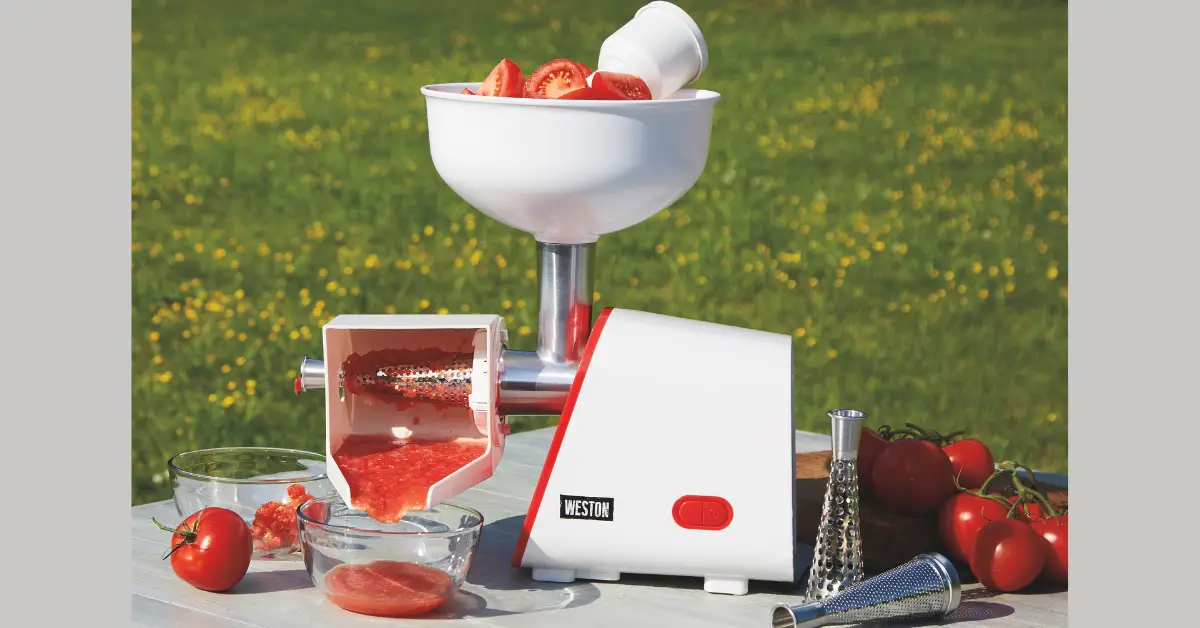 Weston Deluxe Electric Tomato Strainer Giveaway