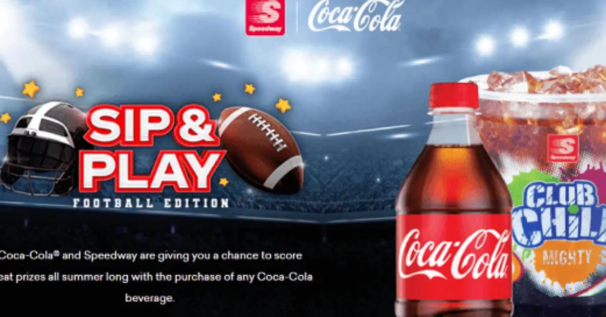 CocaCola and Speedway Sip and Play Fall Football Edition Instant Win Game
