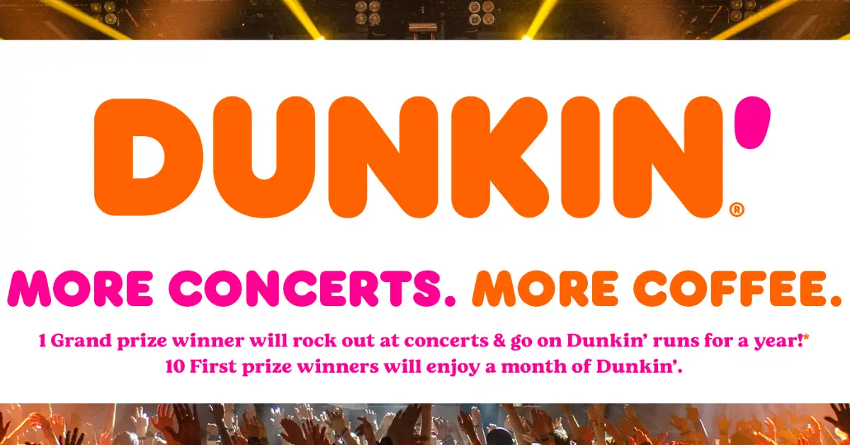 The Concerts and Coffee for a Year Sweepstakes