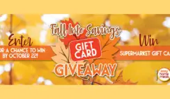 The Fall Into Savings Gift Card Giveaway