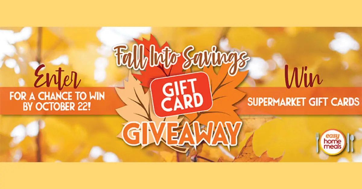 The Fall Into Savings Gift Card Giveaway