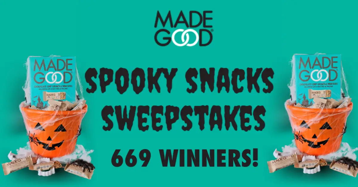 $5K MadeGood Spooky Snacks Sweepstakes