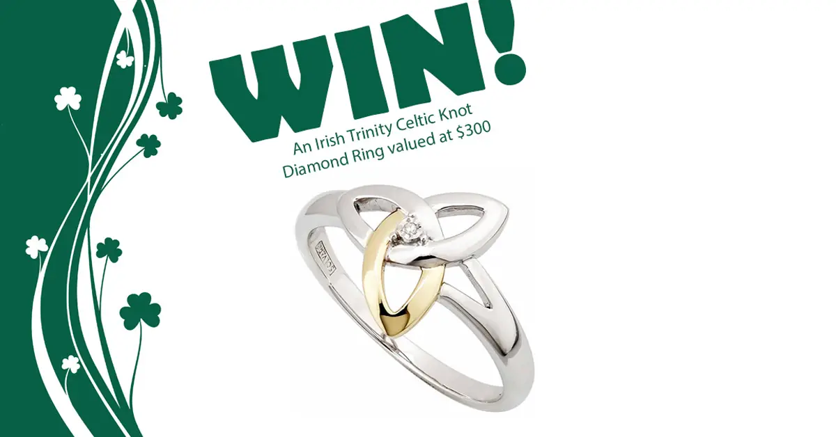 Gold and Diamond Trinity Ring Giveaway