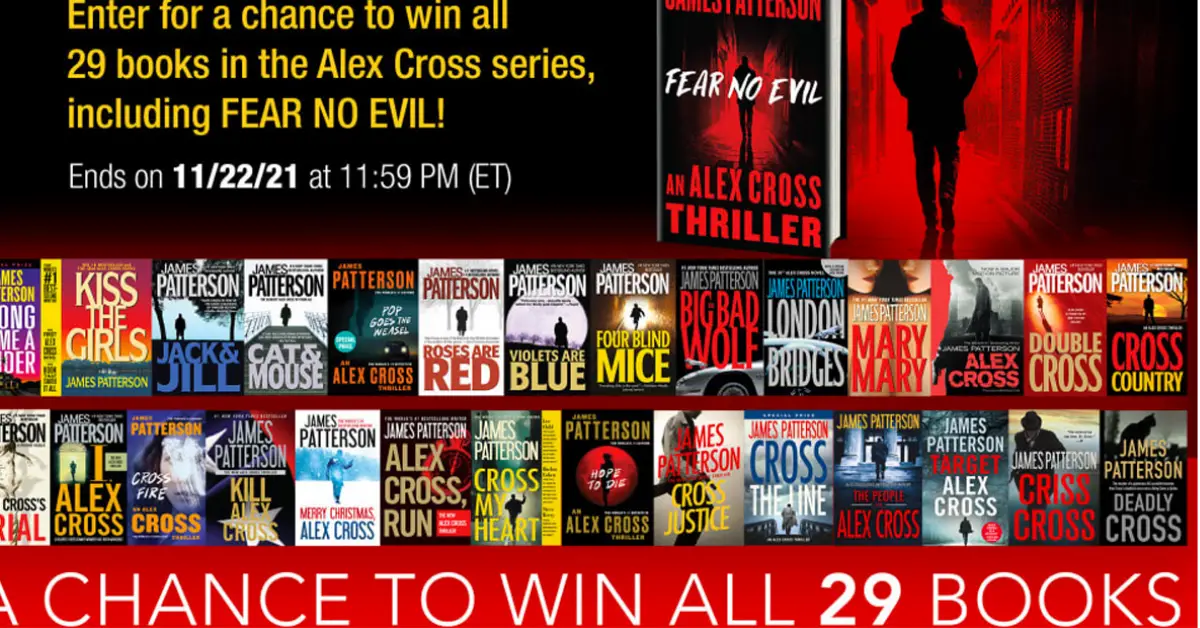 James Patterson Sweepstakes Alex Cross Series