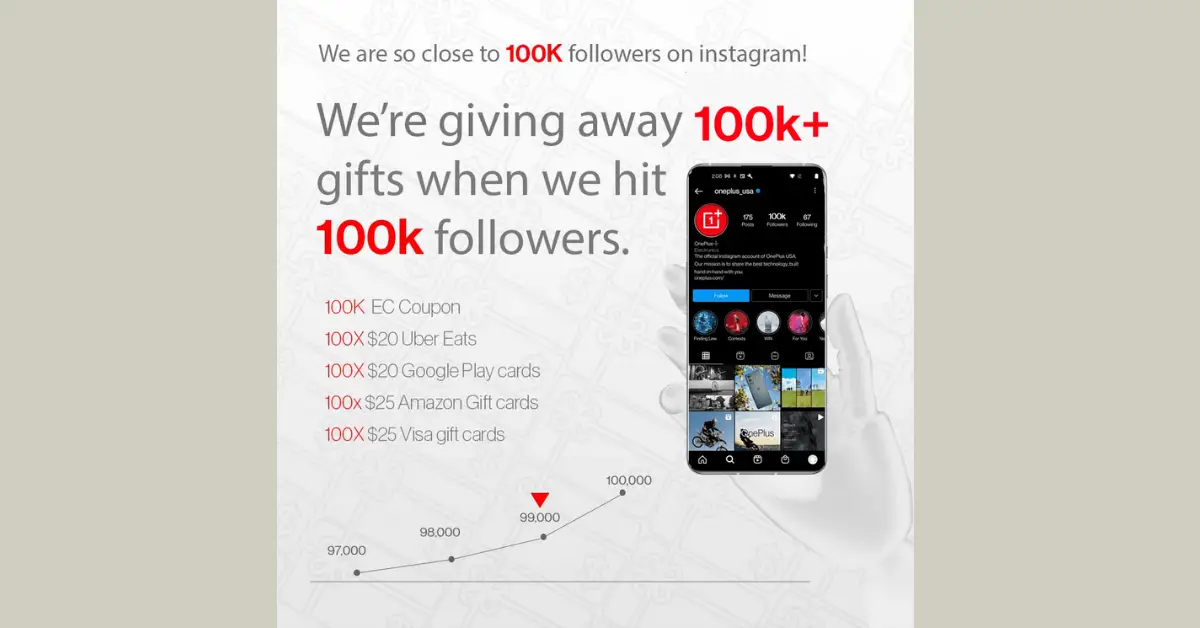 OnePlus 100k Celebration Giveaway