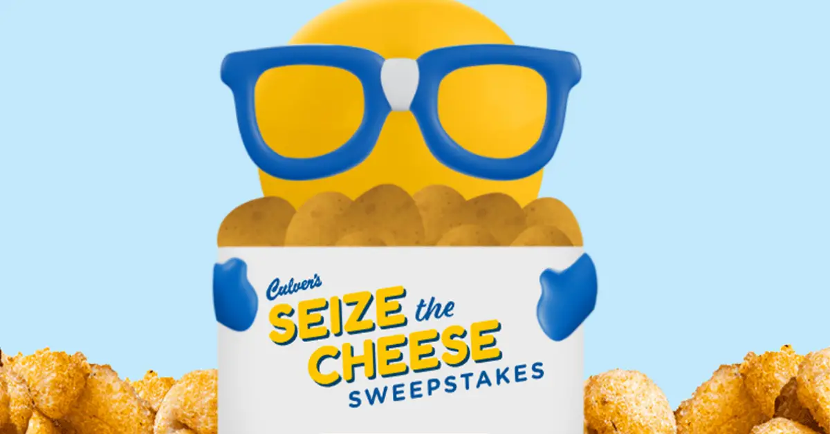 The Culvers Seize The Cheese Instant Win Game and Sweepstakes