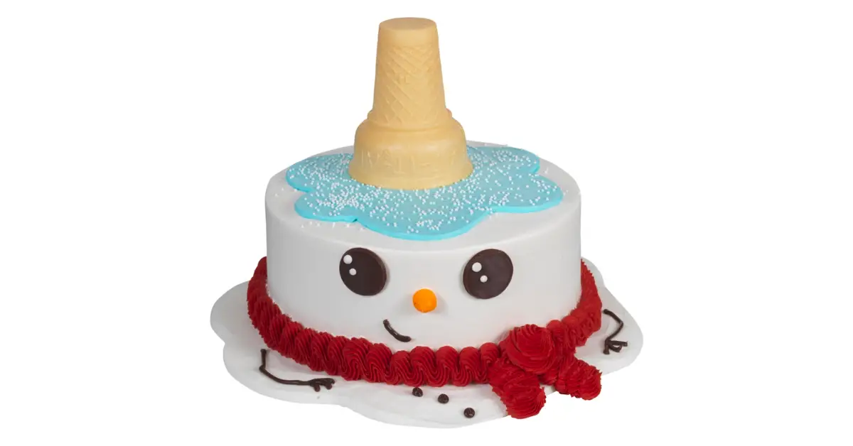 FREE Brrr the Snowman Cake from Baskin Robbins