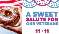FREE Donut at Dunkin on Veterans Day