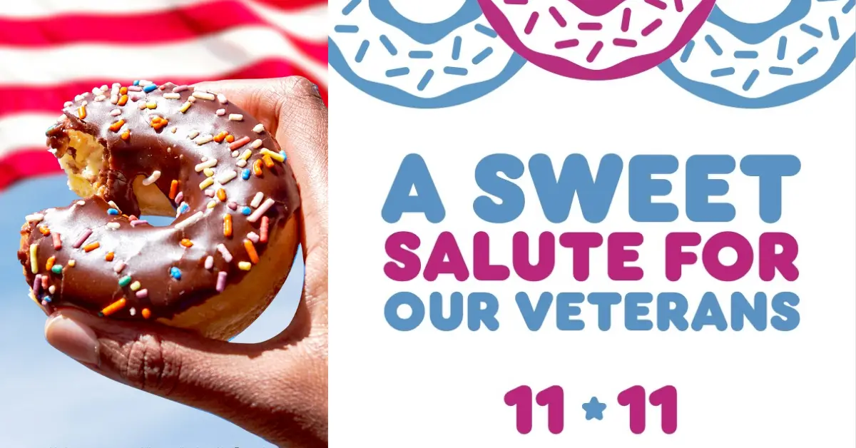 FREE Donut at Dunkin on Veterans Day
