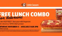 FREE Little Caesars Lunch Combo for Vets