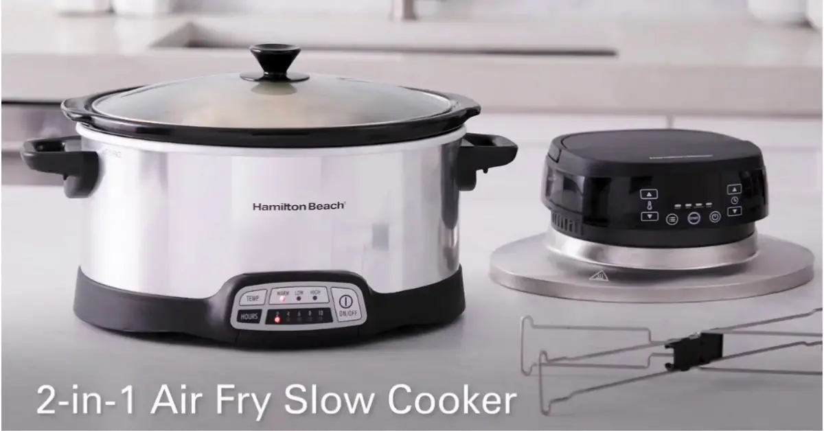 Hamilton Beach 2 in 1 Air Fry Slow Cooker Giveaway