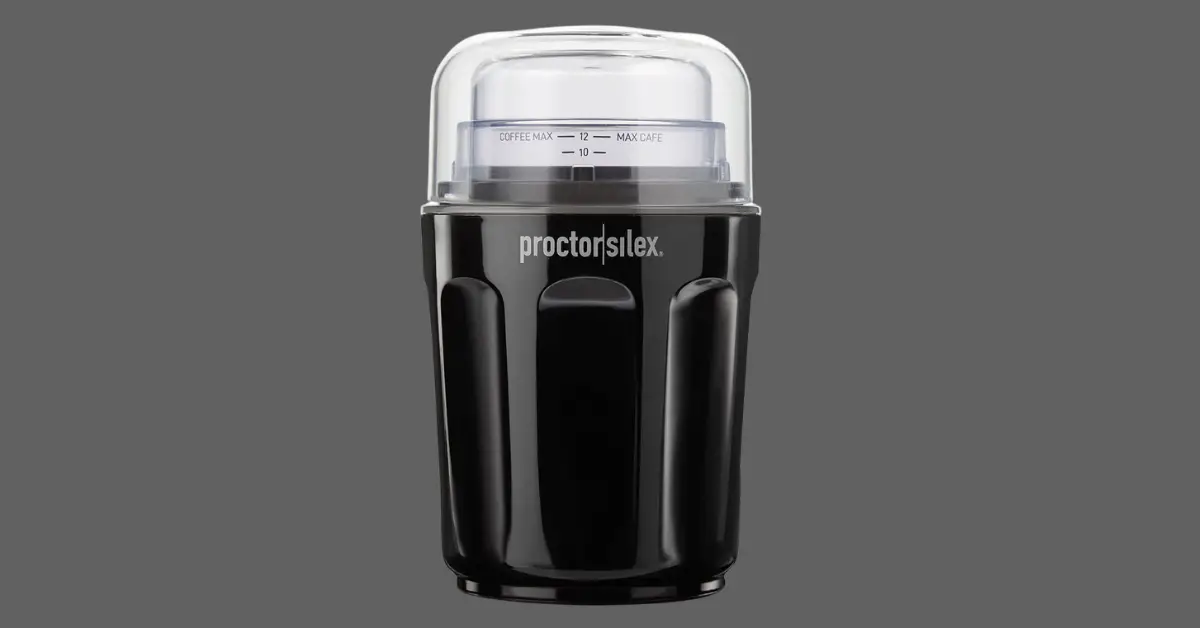 Proctor Silex Sound Shield Coffee Grinder Giveaway