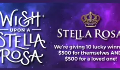 The Wish Upon a Stella Rosa Sweepstakes
