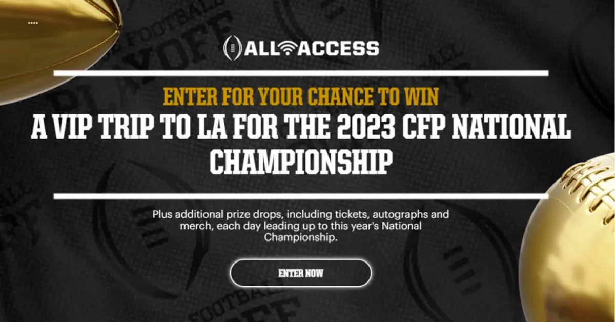 ESPN CFP All Access Sweepstakes and Instant Win