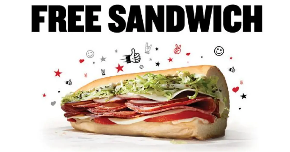 FREE Sandwich at Jimmy Johns