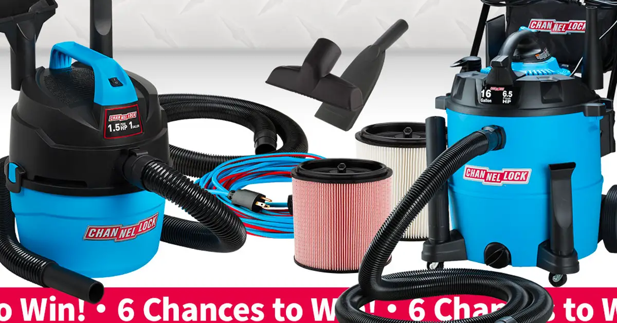 Channellock Wet Dry Vacuum Giveaway