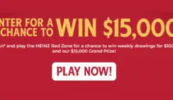 Heinz Red Zone Sweepstakes
