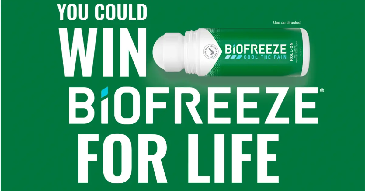 The Biofreeze For Life Instant Win and Sweepstakes