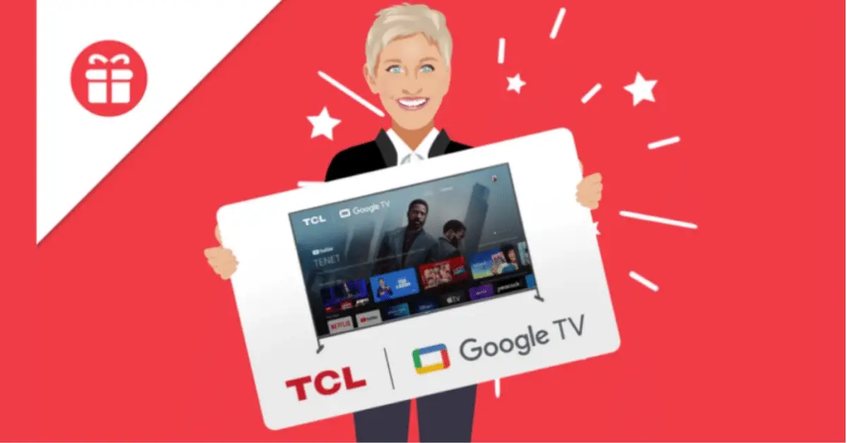 Ellens 85 Inch TCL 4 Series with Google TV Giveaway