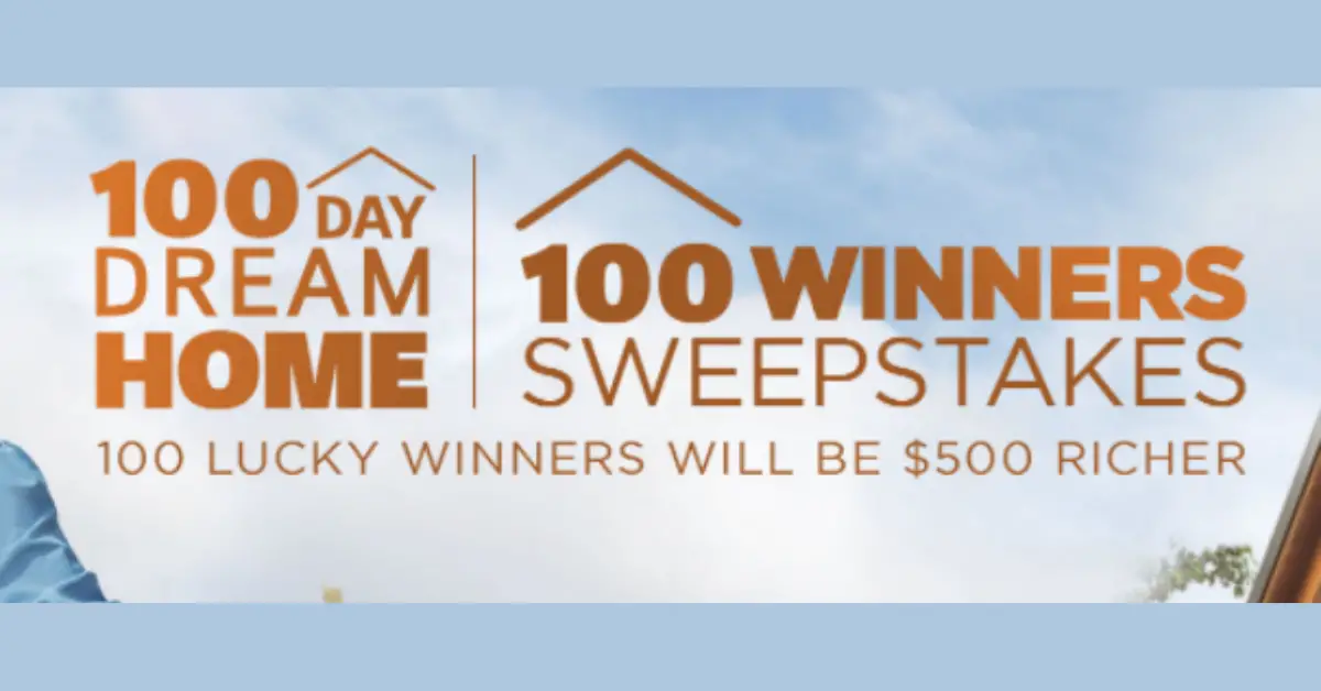 HGTV 100 Day Dream Home Sweepstakes