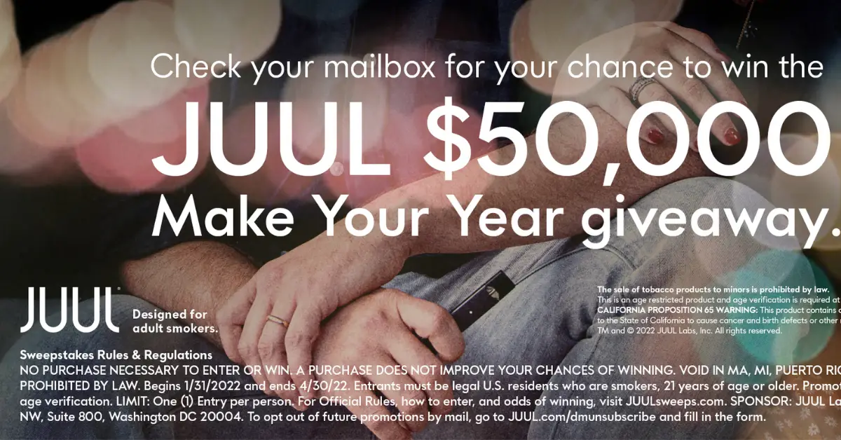 THE JUUL MAKE YOUR YEAR GIVEAWAY SWEEPSTAKES