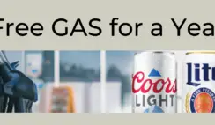 The Miller Lite and Coors Light Gas for a Year Central Sweepstakes