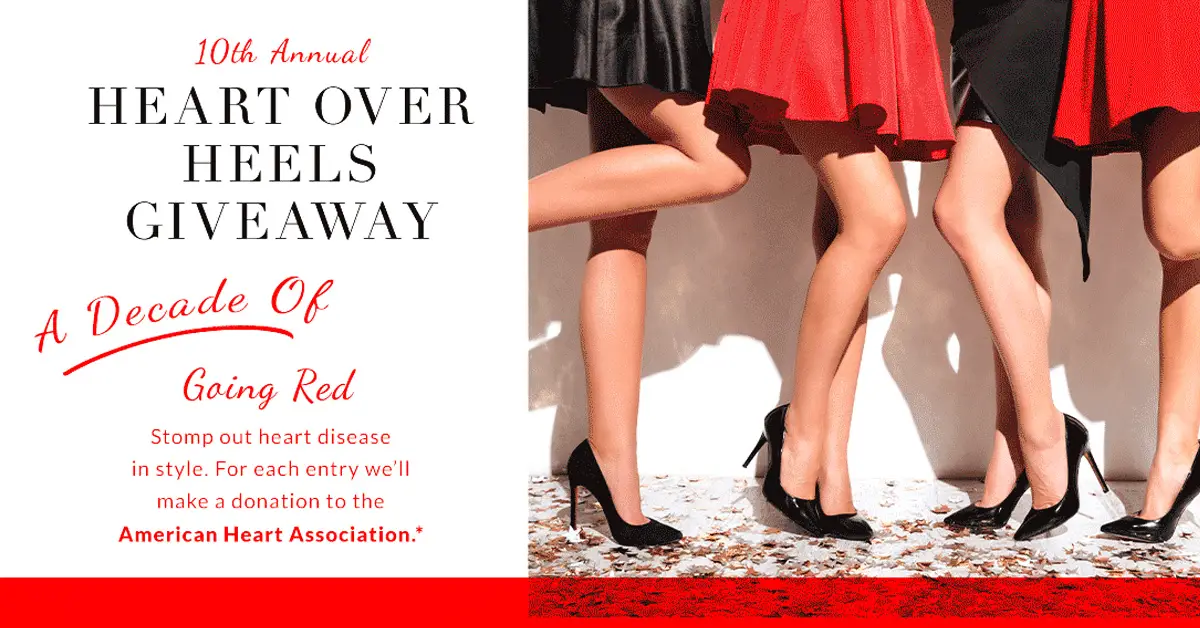 10th Annual Heart over Heels Giveaway