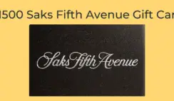 Win a $1500 SAKS Shopping Spree!