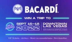 Bacardi Life is Beautiful VIP Flyaway Sweepstakes