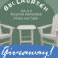 BellaGreen Adirondack Chairs and Table Set Giveaway