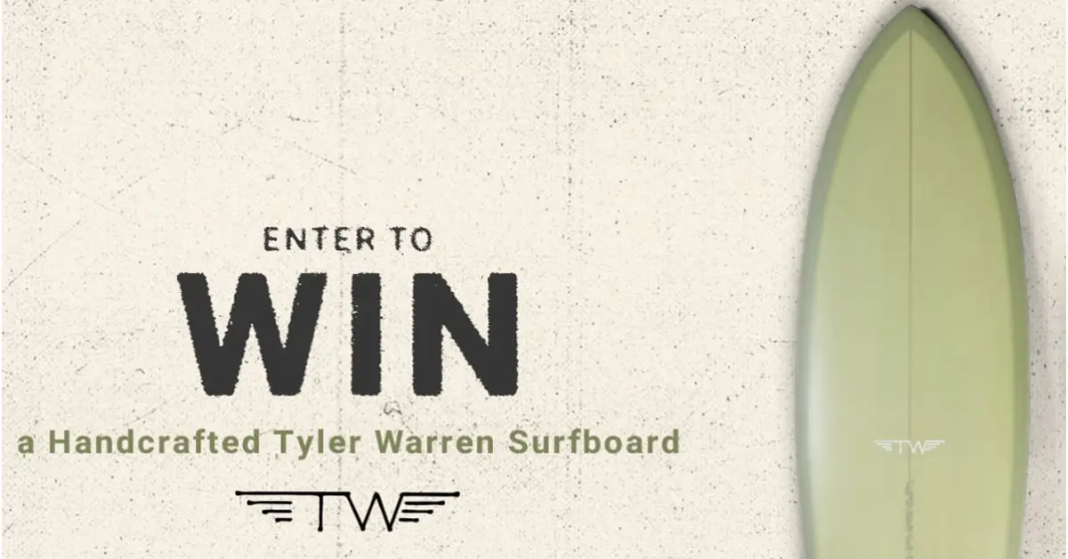 Billabong Win a Tyler Warren Surfboard Sweepstakes