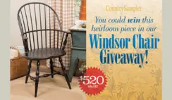 Country Sampler Windsor Chair Giveaway