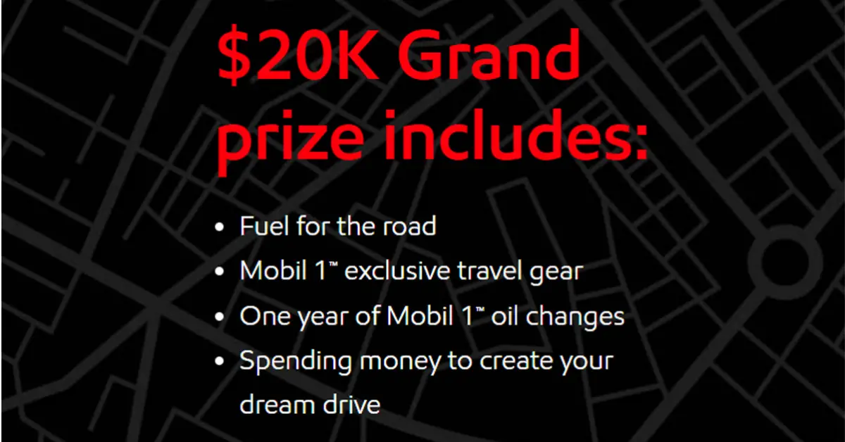 Mobil 1 Road Trip Sweepstakes