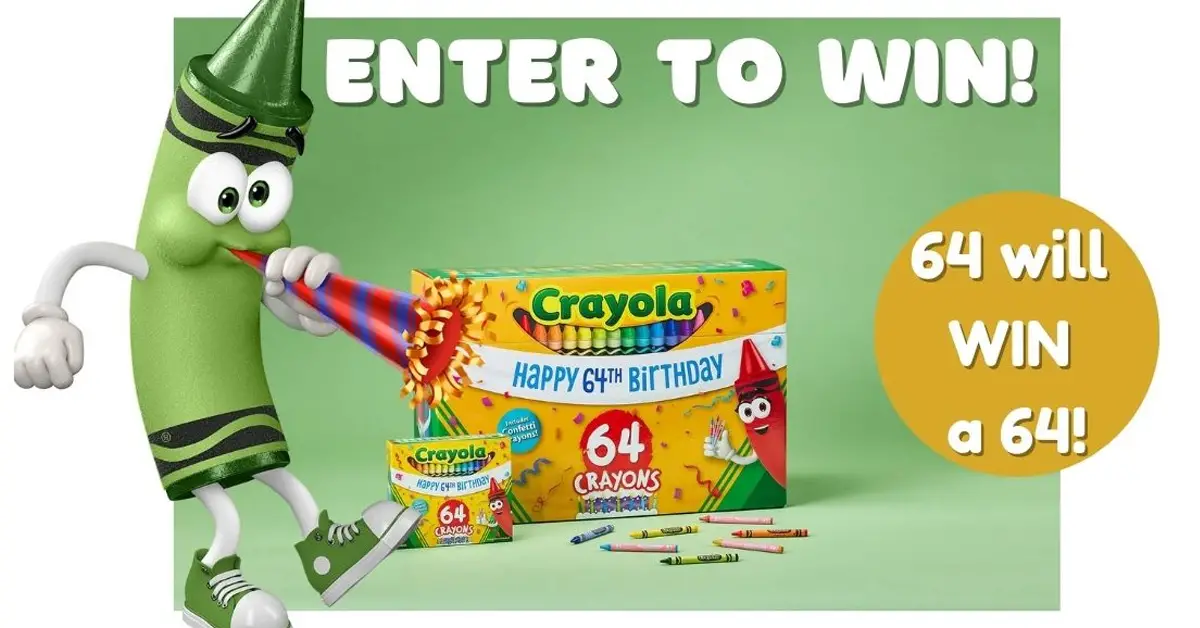The Crayola 64 will win 64 Sweepstakes