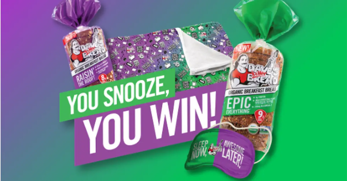 The Daves Killer Bread You Snooze You Win Sweepstakes