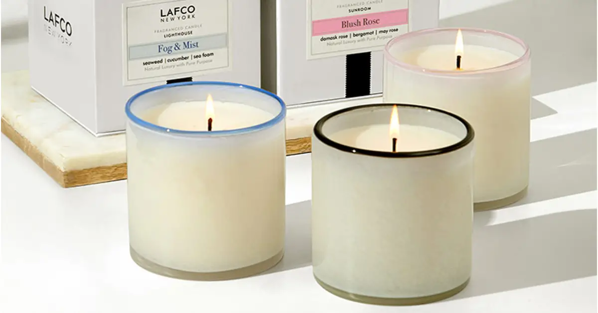 LAFCO Signature Fog and Mist Blush Rose and Champagne Candles Giveaway