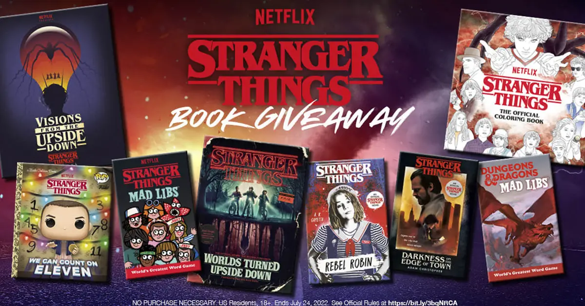 Stranger Things Book Sweepstakes