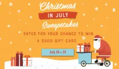 The 2022 Honey Baked Ham Christmas in July Sweepstakes